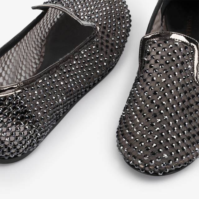 Le Silla Slipper gioiello rete e Cristalli peltro Convenienza