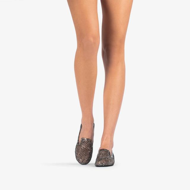 Le Silla Slipper gioiello rete e Cristalli peltro Convenienza