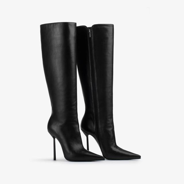 Le Silla Stivale al ginocchio pelle nero Offerta