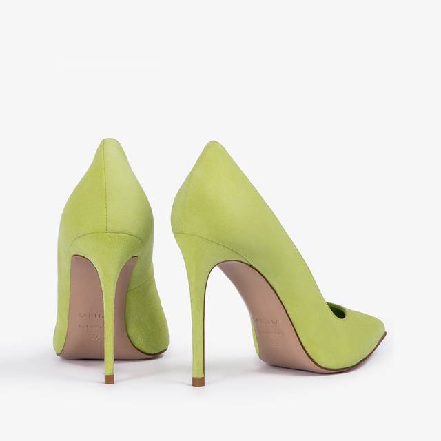 Le Silla Décolleté camoscio verde apple Negozio