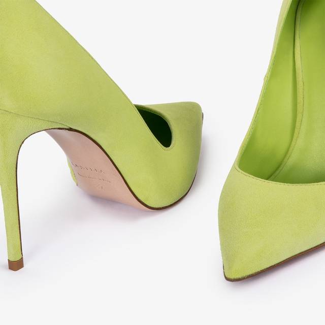Le Silla Décolleté camoscio verde apple Negozio