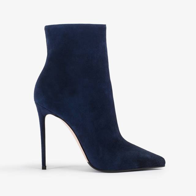 Le Silla Stivaletto camoscio blu navy
