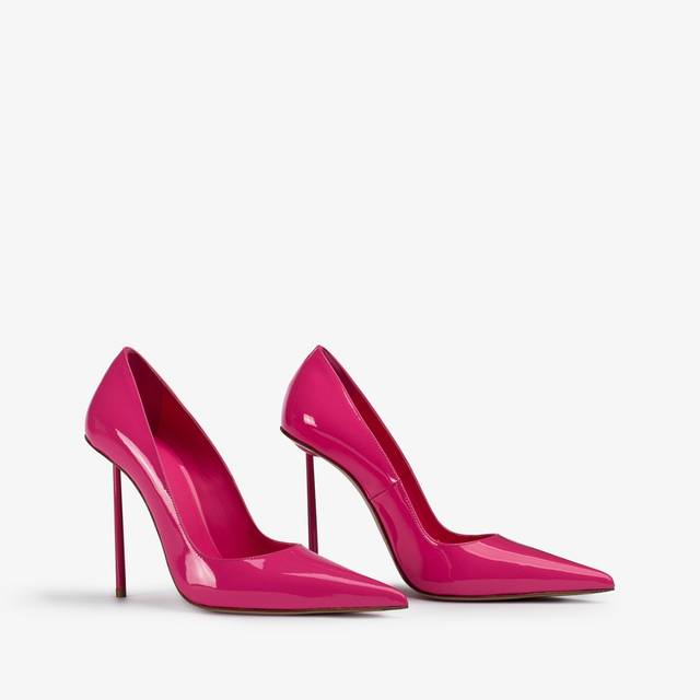 Le Silla Décolleté vernice fucsia party Affare Del Giorno