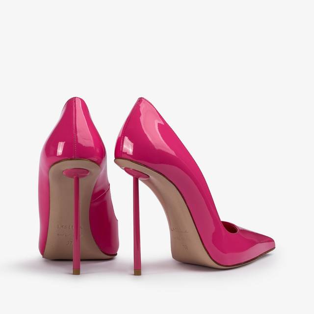 Le Silla Décolleté vernice fucsia party Affare Del Giorno