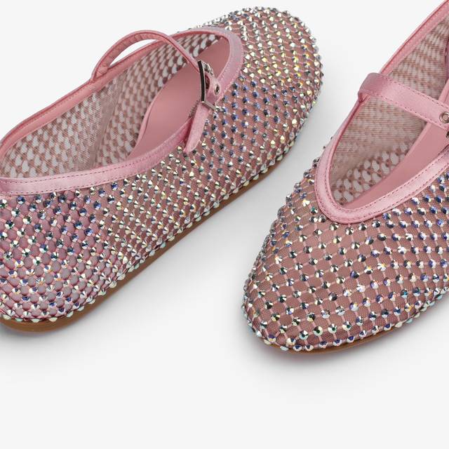 Le Silla Ballerina gioiello rete rosa dea con Cristalli iridescenti Sottocosto