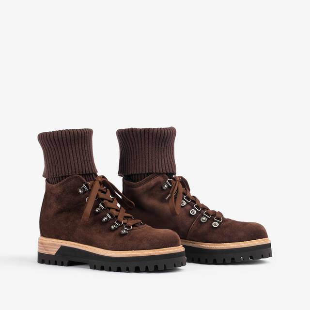 Le Silla Stivaletto trekking camoscio marrone ebano Online