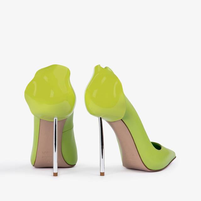 Le Silla Décolleté pelle verde apple Vendita Economica