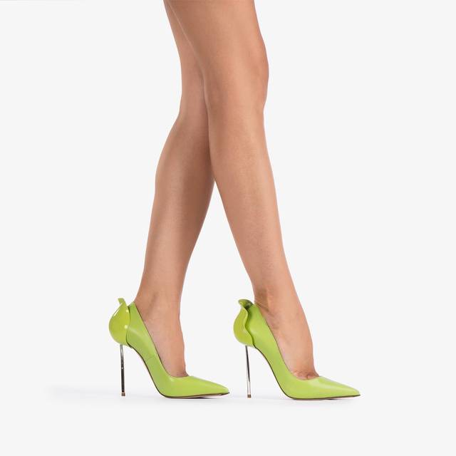 Le Silla Décolleté pelle verde apple Vendita Economica