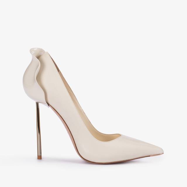 Le Silla Décolleté pelle bianca milk