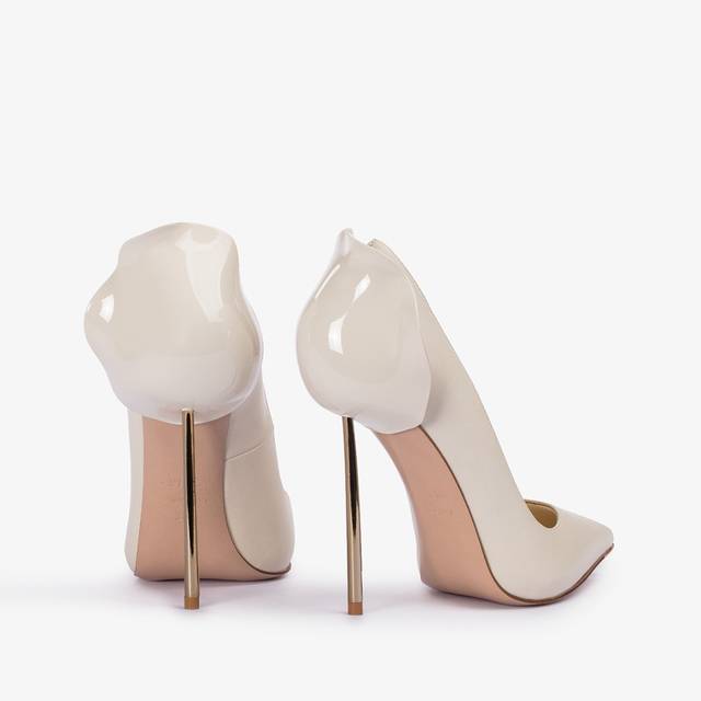 Le Silla Décolleté pelle bianca milk Saldi Di Fabbrica