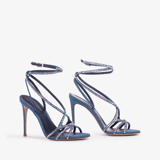 Le Silla Sandalo denim blu Vendite Flash