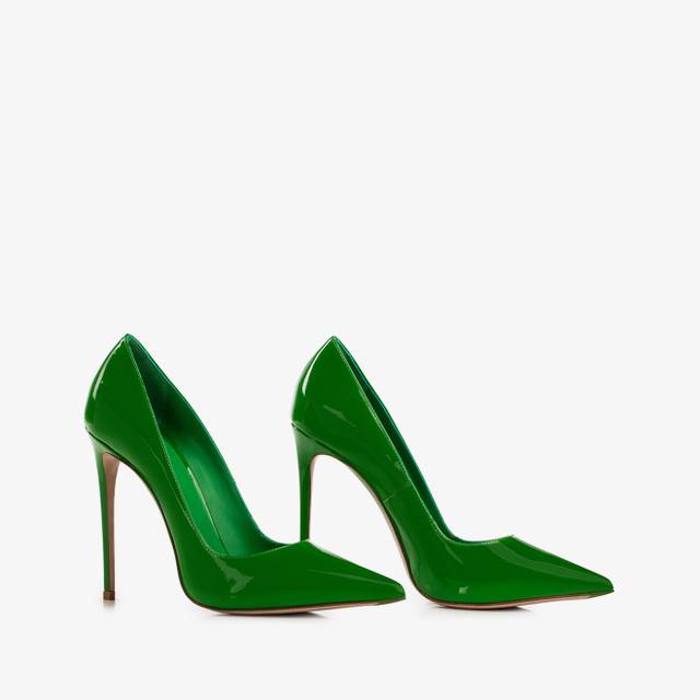 Le Silla Décolleté vernice verde emerald Negozio