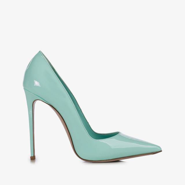Le Silla Décolleté vernice azzurra pure water