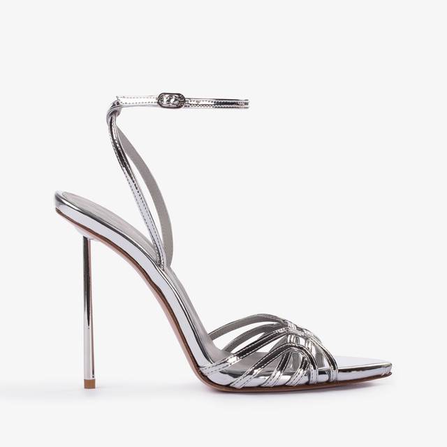 Le Silla Sandalo metallizzato argento