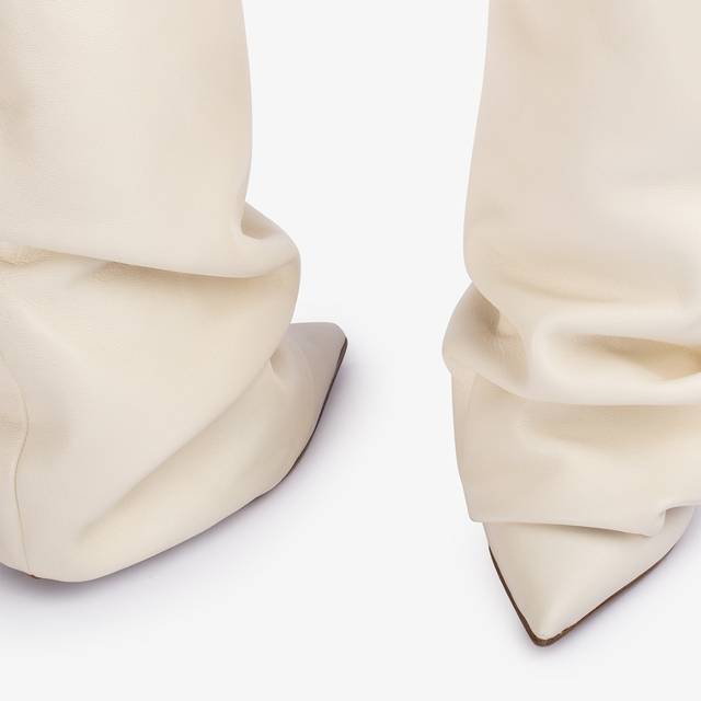 Le Silla Stivale con risvolto nappa bianco milk Spedizione Gratuita