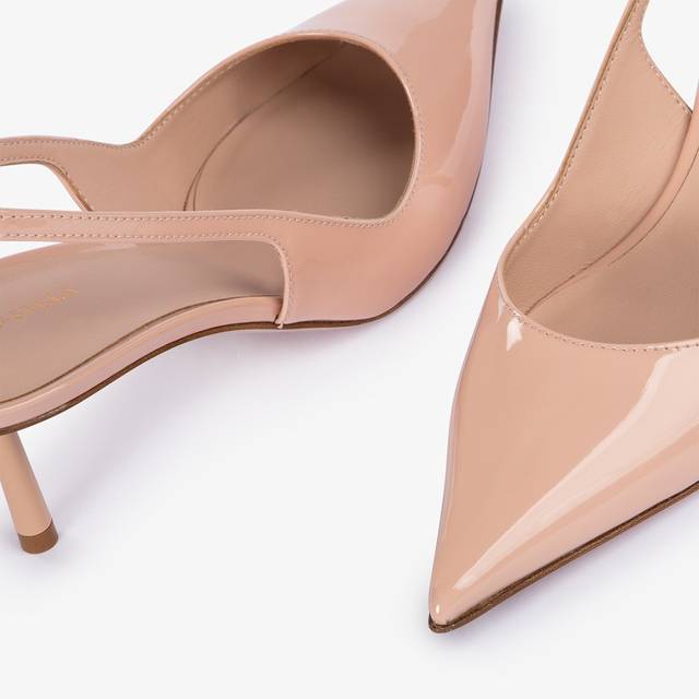 Le Silla Slingback vernice nude skin Convenienza