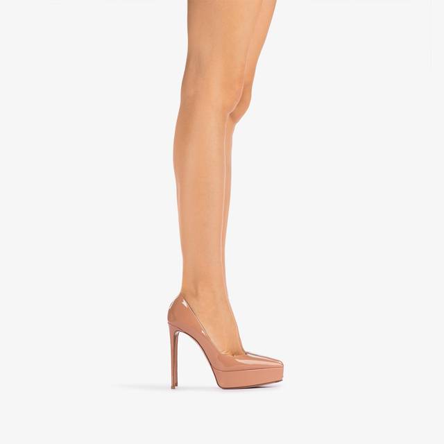 Le Silla Décolleté con plateau vernice nude phard Presa