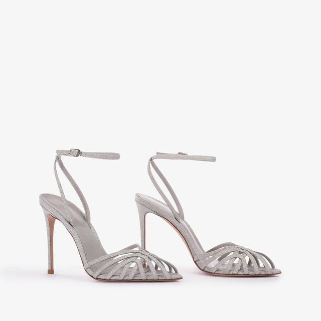Le Silla Sandalo glitter argento Online