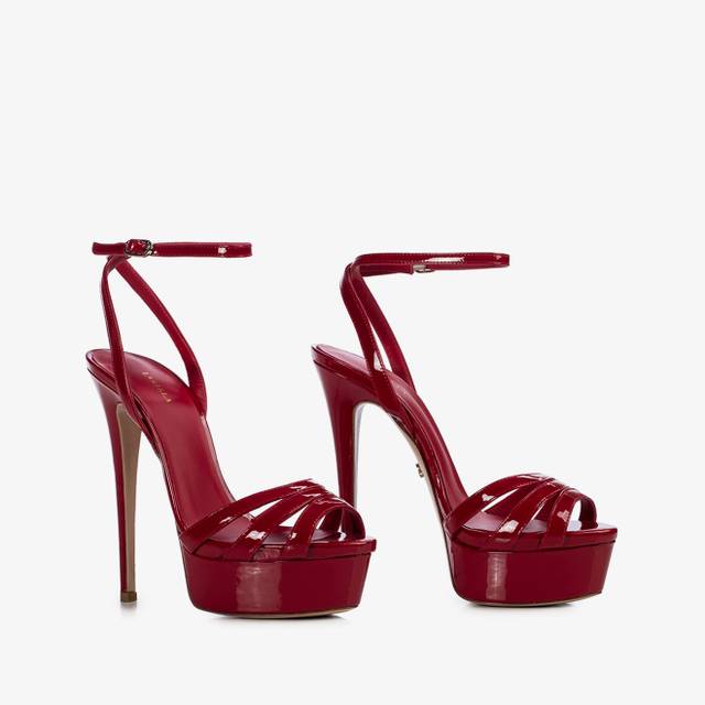 Le Silla Sandalo vernice rosso Outlet
