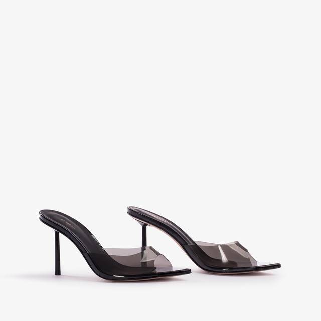 Le Silla Sandalo mule plexy nero In Linea