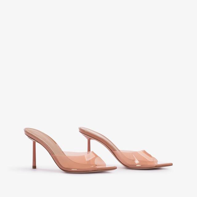 Le Silla Sandalo mule plexy nude phard Nuovo