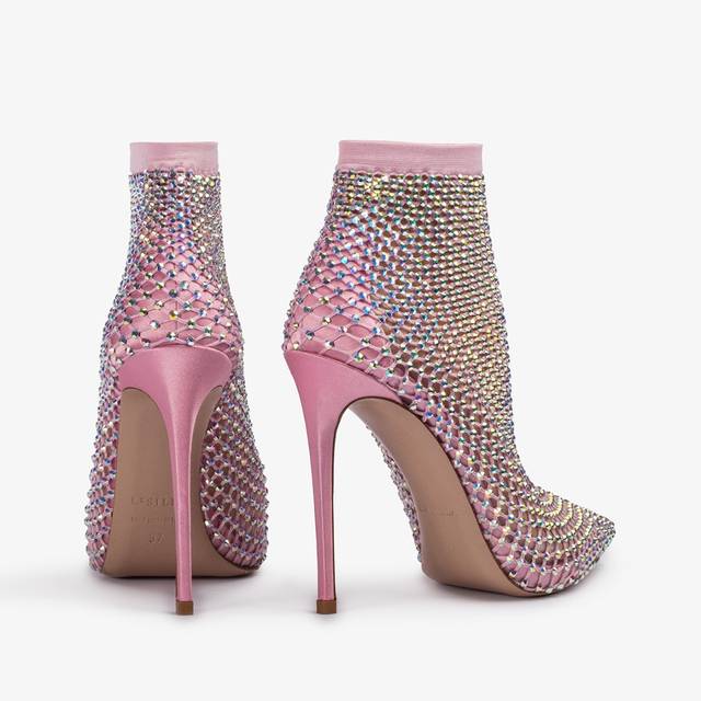 Le Silla Stivaletto calza rosa dea e Cristalli Promozione