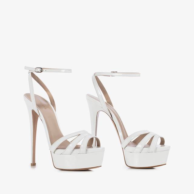 Le Silla Sandalo vernice bianco Consegna Veloce