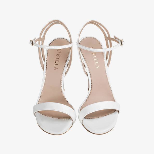 Le Silla Sandalo vernice bianco carta Shopping Online