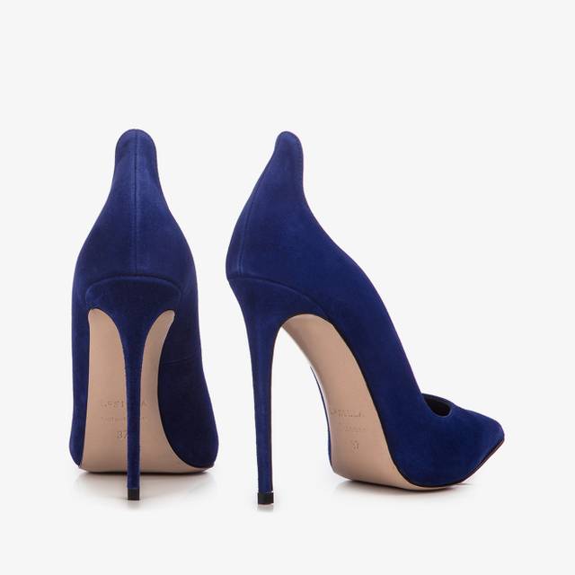 Le Silla Décolleté camoscio blu lazuli Saldi