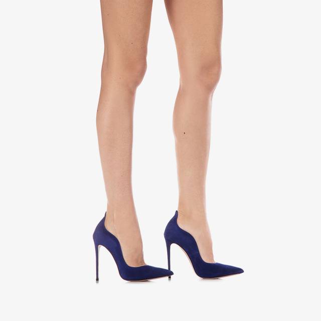 Le Silla Décolleté camoscio blu lazuli Saldi