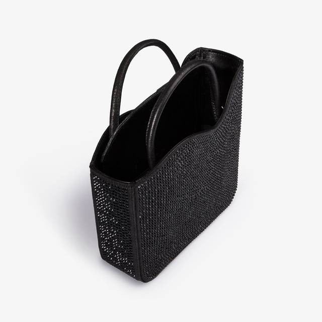 Le Silla Small bag cristalli nero jet 2025