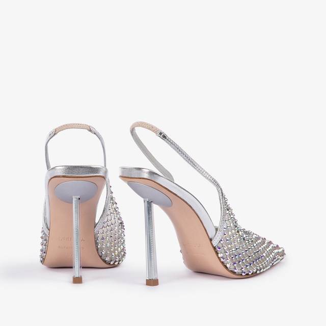 Le Silla Slingback gioiello rete argento eclissi Soddisfazione Garantita