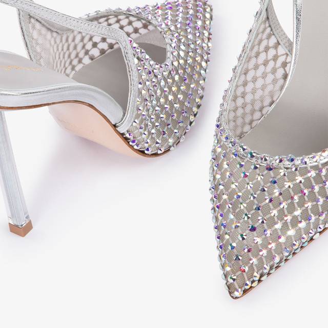 Le Silla Slingback gioiello rete argento eclissi Soddisfazione Garantita