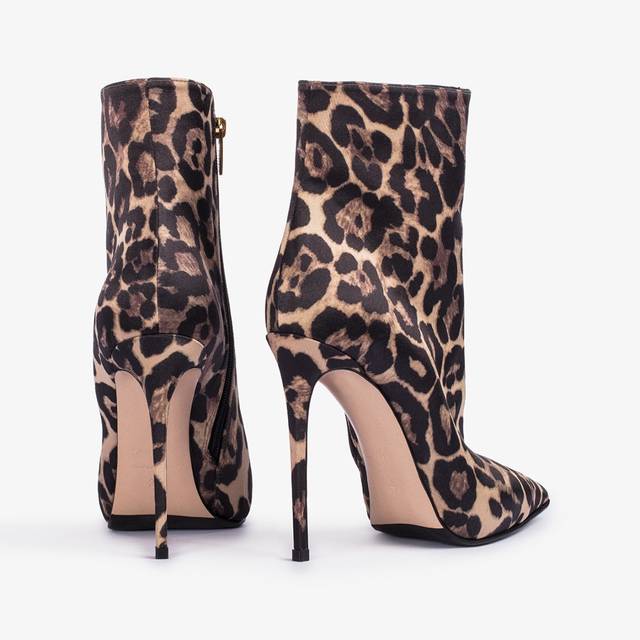 Le Silla Stivaletto raso stampa leopardo Shopping Online