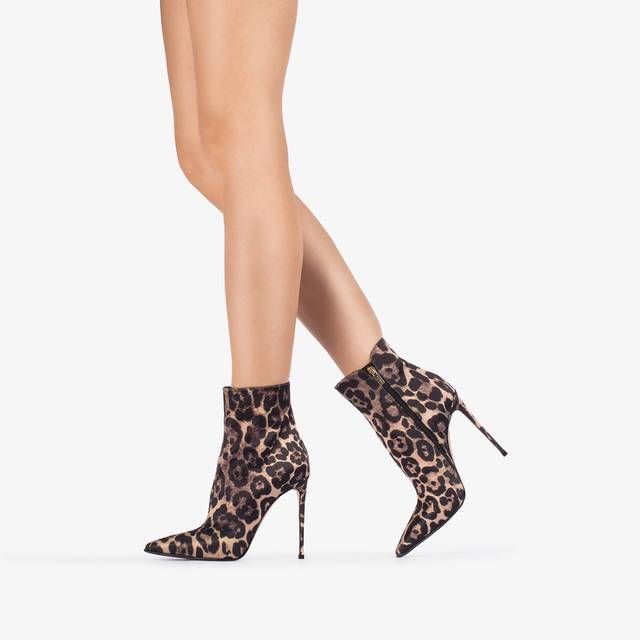 Le Silla Stivaletto raso stampa leopardo Shopping Online