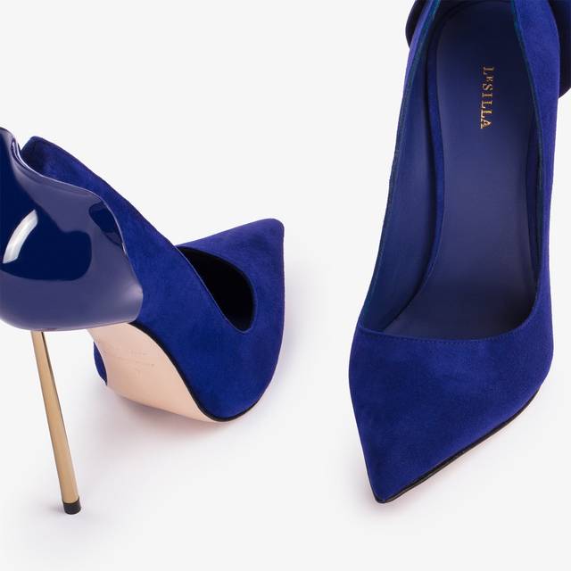Le Silla Décolleté camoscio blu lazuli Prezzo di fabbrica
