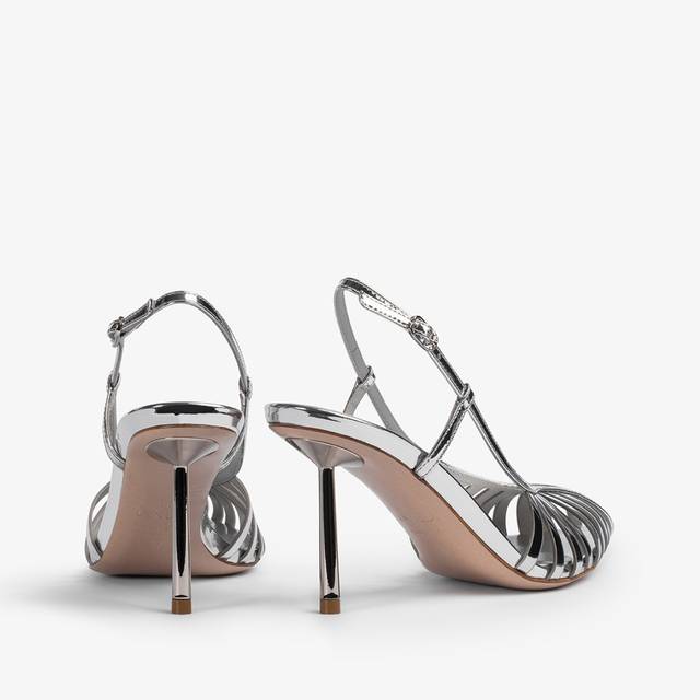 Le Silla Slingback con listini metallizzata argento Offerta speciale