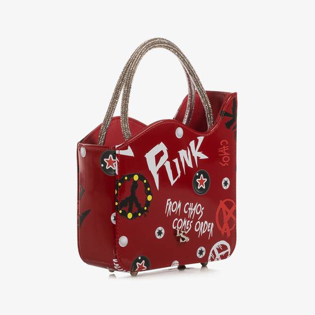 Le Silla Mini bag vernice rossa e bianca e Cristalli Flash Sale