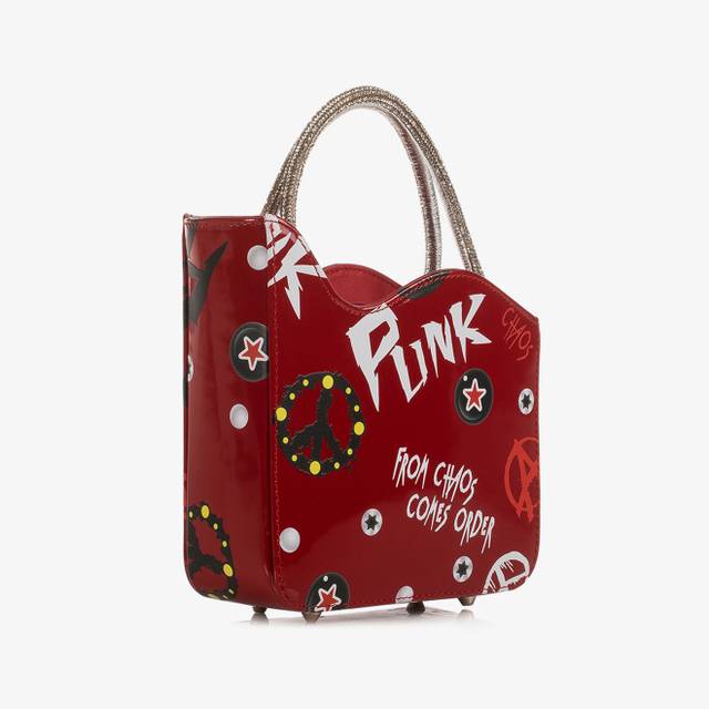 Le Silla Mini bag vernice rossa e bianca e Cristalli Flash Sale