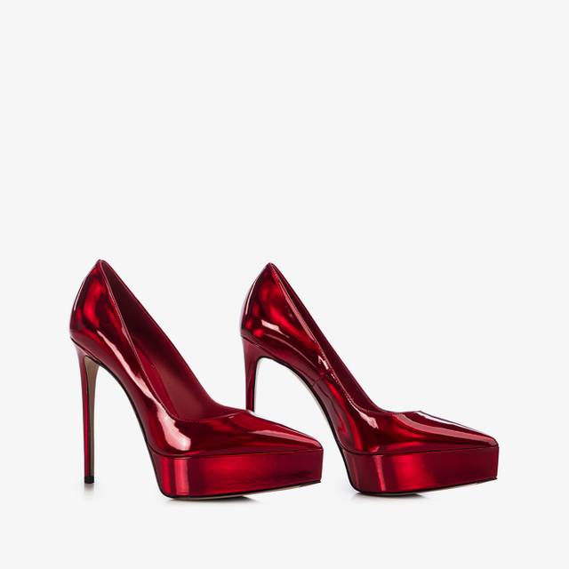 Le Silla Décolleté con plateau iridescente rosso rebel Fornitura limitata