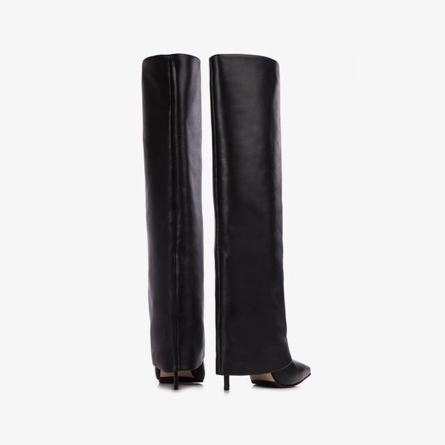 Le Silla Stivale con risvolto nappa nero Lightning offer