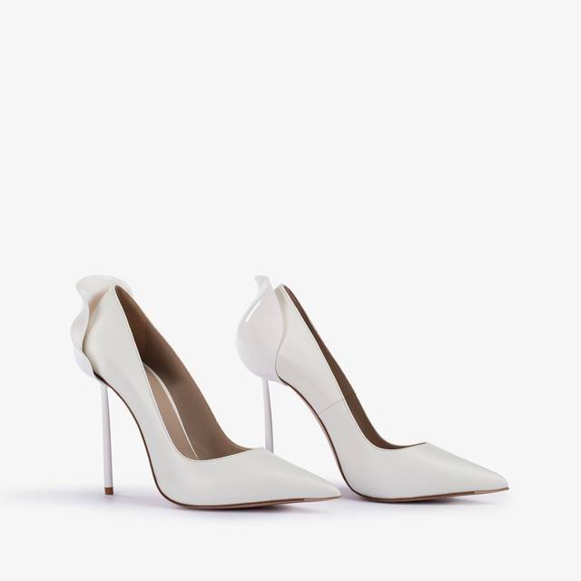 Le Silla Décolleté pelle bianca carta Offerte stagionali