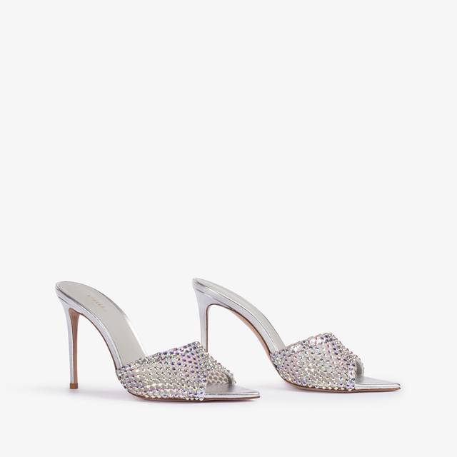 Le Silla Sandalo gioiello rete argento eclissi con Cristalli Liquidazione