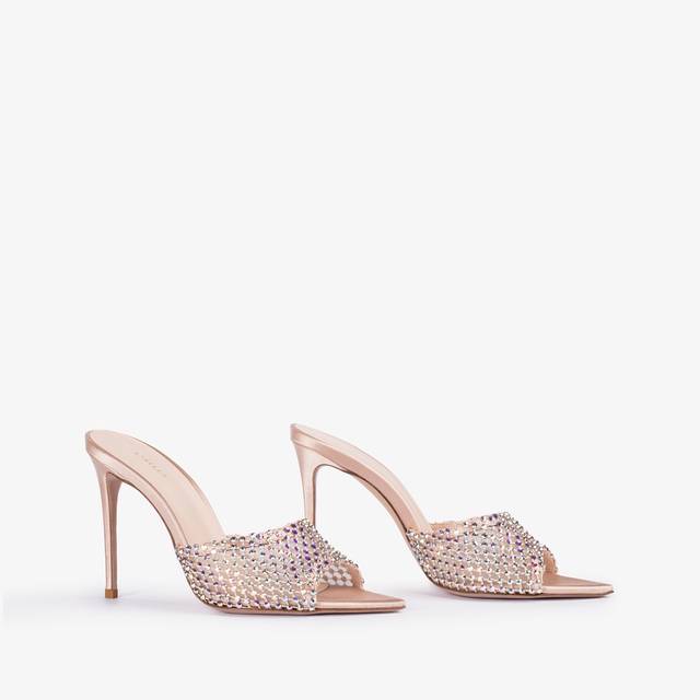Le Silla Sandalo gioiello rete nude skin con Cristalli Comprane uno, ottenene uno gratis