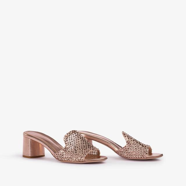 Le Silla Sandalo gioiello rete oro rosa Offerte giornaliere