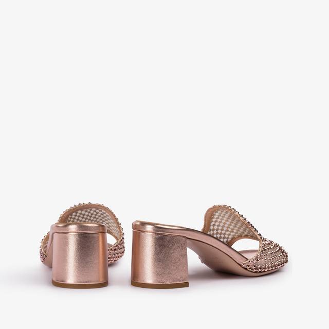 Le Silla Sandalo gioiello rete oro rosa Offerte giornaliere