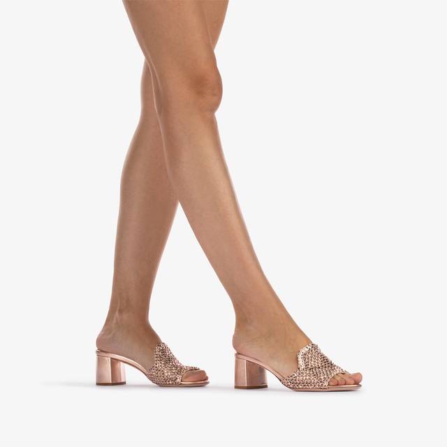 Le Silla Sandalo gioiello rete oro rosa Offerte giornaliere