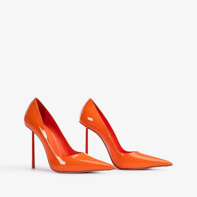 Le Silla Décolleté vernice arancione mandarin Rilascio limitato