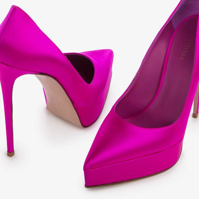 Le Silla Décolleté con plateau raso fucsia bouganville Sconti questo mese
