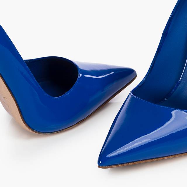 Le Silla Décolleté vernice blu persia Italy